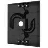 2N IP Solo Intercom Tagumine plaat - Must - 115 mm - 9155071