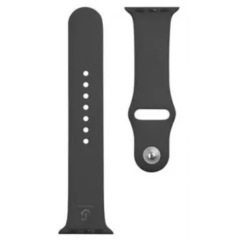 Taktikaline silikoonrihm Apple Watchile 1/2/3/4/5/6/7/SE 38/40/41mm Must