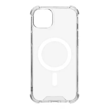 Taktiline tagakaas MagForce Plyo iPhone 15 Plus jaoks, läbipaistev
