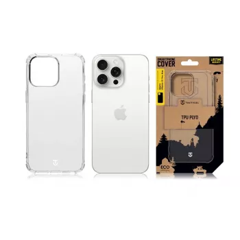 Taktikaline tagakate TPU Plyo iPhone 15 Pro jaoks, läbipaistev
