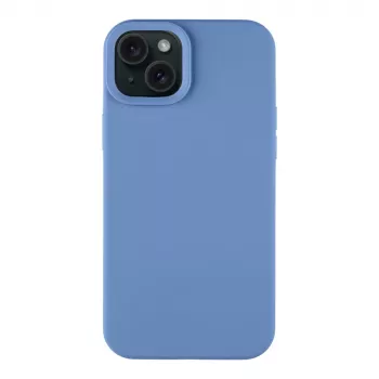 Taktiline tagakaas Velvet Smoothie iPhone 15 Plus jaoks - Must