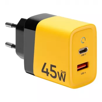 Tactical Microgrid GaN 45W Yellow Wall Charger with USB-C