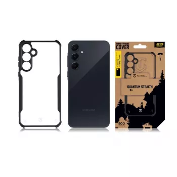 Taktikaline tagakate Quantum Stealth Galaxy A35 5G läbipaistev/must