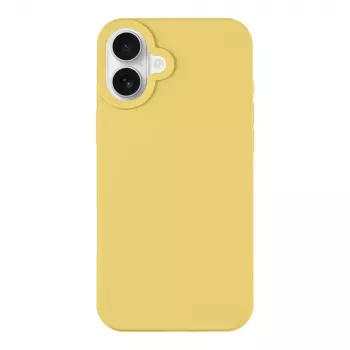 Taktiline tagakaas MagForce Velvet Smoothie iPhone 16 Plus jaoks - Banaanikollane
