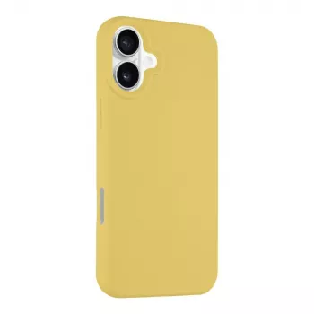Taktiline tagakaas MagForce Velvet Smoothie iPhone 16 Plus jaoks - Banaanikollane