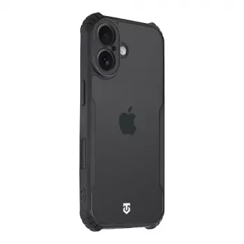 Taktikaline tagakate Quantum Stealth iPhone 17 läbipaistev/must