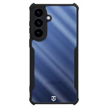 Taktikaline tagakate Quantum Stealth Galaxy S26+ läbipaistev/must