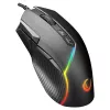 Rampage Comfort Gaming Mouse, Programmable 12800 DPI RGB, Black
