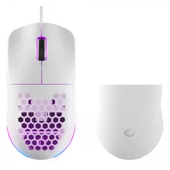 Rampage BLINK Wired Gaming Mouse, 12800 DPI, RGB, Optical Sensor, White