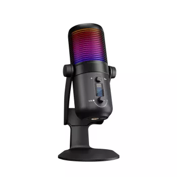 Rampage Diyez RGB USB-C lauamikrofon helitaseme näidikuga, must