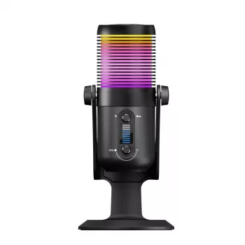 Rampage Diyez RGB USB-C lauamikrofon helitaseme näidikuga, must