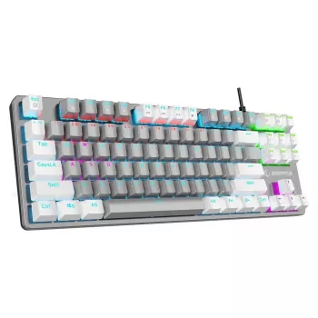 Rampage Snug RGB KRGD Blue mehaaniline mänguklaviatuur, tenkeyless, hall-valge