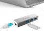 INCA IUSB-03TX USB 3.0 Gigabit Etherneti adapter koos USB-C adapteriga, 1000Mbps, must