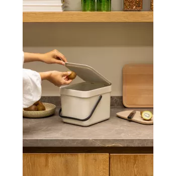 Brabantia Sort & Go prügikast Soft Beige 6 L