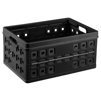 Helit Klappbox Square H6180295 46L Kokkupandav Hoiukast Hall/Must