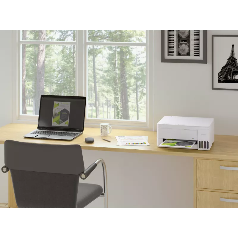 Epson EcoTank L3356 Multifunktsiooniline tindiprinter, värviline, A4, 33 ppm, USB, Wi-Fi, valge