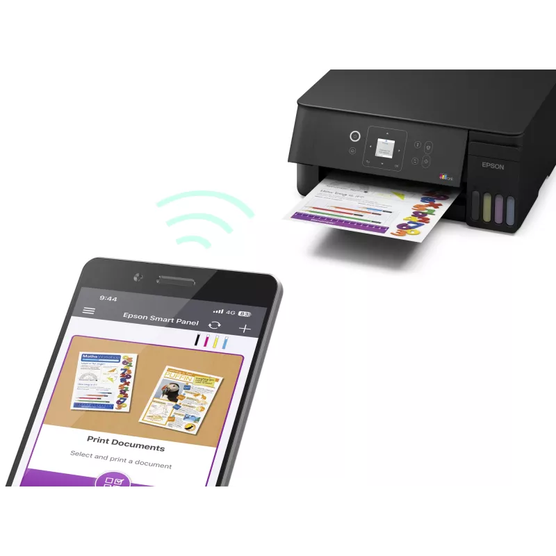 Epson EcoTank L3361 Multifunktsionaalne tindiprinter - Värviline - A4 - 33 ppm (mustand) - Wi-Fi - USB - Must