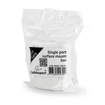 Gembird Cablexpert NCAC-1F6-01 võrgu pealispinna paigalduskarp