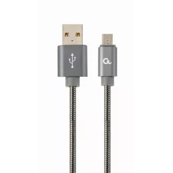 Gembird USB 2.0 Type-A Isane Micro USB-B Isane Keerdkaabel 1m Metallic Grey