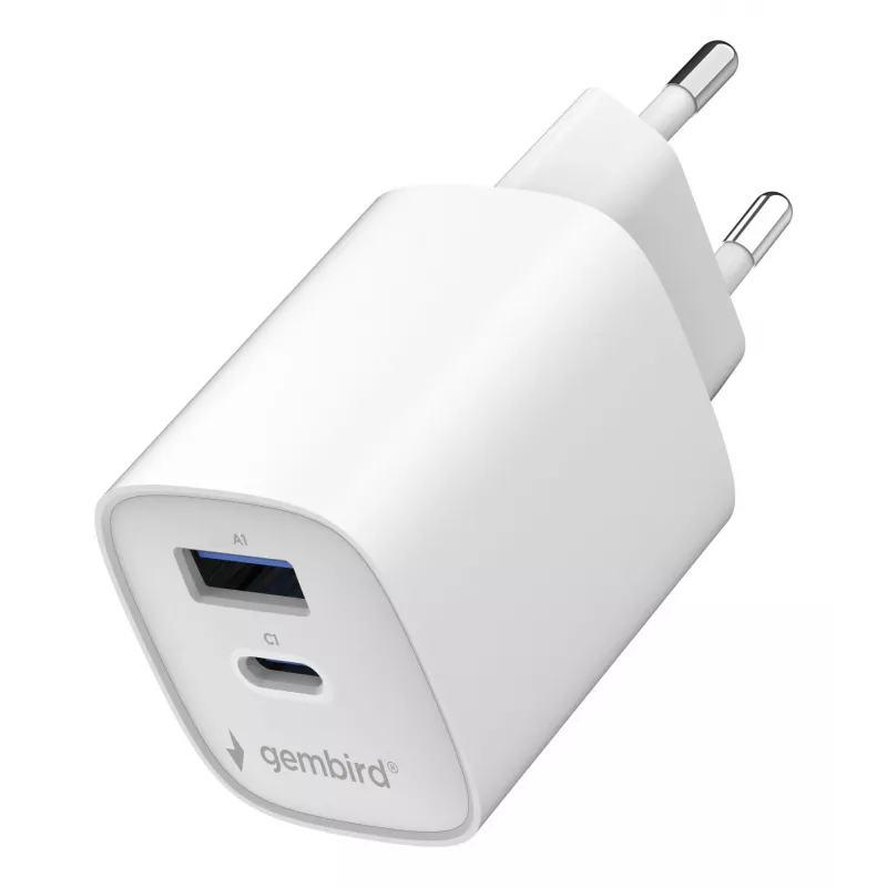 Gembird TA-UC-1A1C-PD45-01-W 45W USB-C PD seinadapter valge