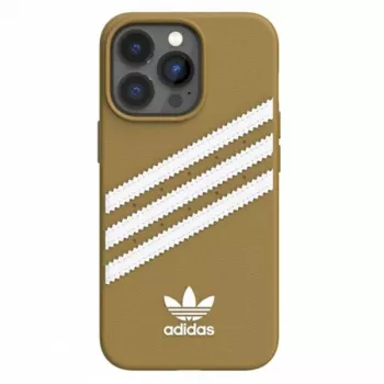 Adidas Originals Moulded PU Case for iPhone 13 Pro Max 6.7 inch Beige-Gold