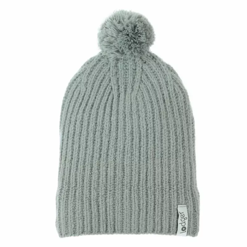 Lodger 100% Merino Wool Beanie Hat Mint Silk 6-12 Months