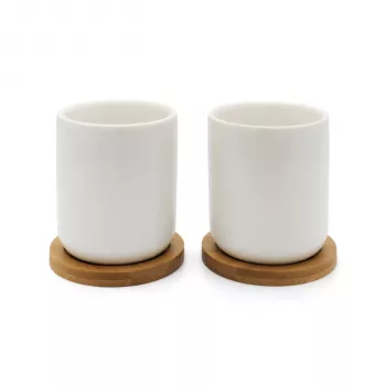 Bredemeijer Duet 1x2 Teetasside Komplekt 200ml Bamboo Alustega 142013