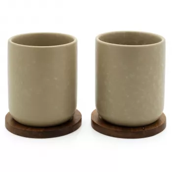 Bredemeijer Umea Teetasside Komplekt 2x 200ml Beež Alustega 142025