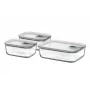 MEPAL EasyClip toidu säilitusnõude komplekt, Nordic Green, 3 tükki (2x 0,7 L, 1x 1,5 L)