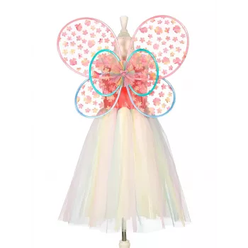 SOUZA! Flora Butterfly Fairy kostüümikomplekt - kleit ja tiivad tüdrukutele vanuses 5-7 aastat