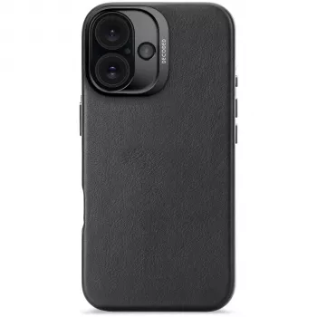 Decoded Leather Backcover for Apple iPhone 16 - Black