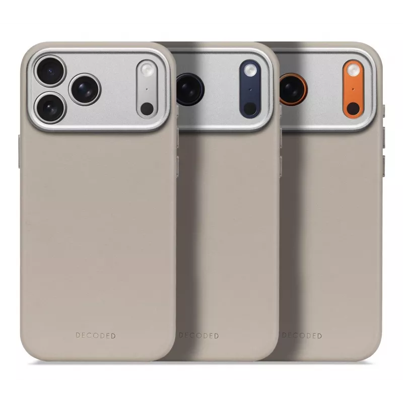 Decoded nahast tagakaas iPhone 17 Pro Max MagSafe ühilduv savikarva
