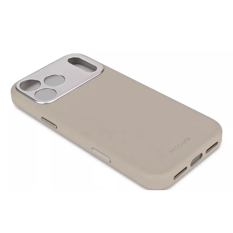 Decoded nahast tagakaas iPhone 17 Pro Max MagSafe ühilduv savikarva