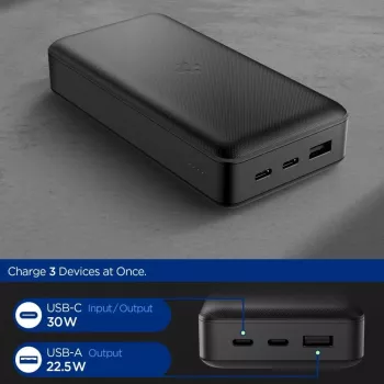 Spigen EA3020 Power Bank 20000 mAh 30W Must