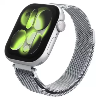 Spigen WBM4 roostevabast terasest käerihm Apple Watch 8/9/10/11/SE (40/41/42mm) hõbedane
