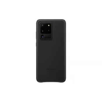 Samsung Galaxy S20 Ultra Leather Cover Case Black