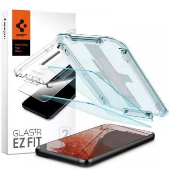 Spigen Glas.tR EZ Fit karastatud klaasist ekraanikaitse 2-pakk Samsung Galaxy S22 jaoks