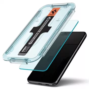 Spigen Glas.tR EZ Fit karastatud klaasist ekraanikaitse 2-pakk Samsung Galaxy S22 jaoks