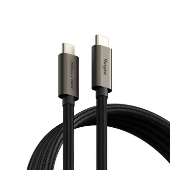 RINGKE USB 3.2 Gen 2x2 Type-C kaabel PD 240W 100cm Must