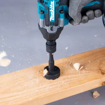 Makita B-68454 3/8 tolli ruudukujulisest 1/4 tolli kuuskantadapter lukustustihvtiga