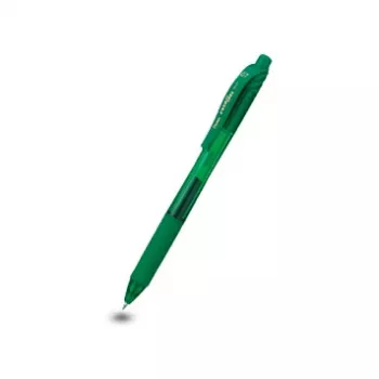 Pentel EnerGel X Retractable Gel Pen - Green Ink - 0.7 mm Medium Point - Plastic Barrel - Ambidextrous