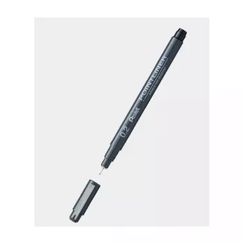 Pentel Fineliner Pigment 0.3 mm Must