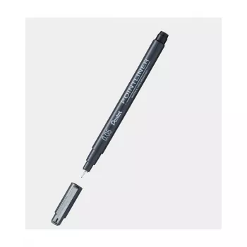 Pentel Fineliner Pigment 0.4 mm Must