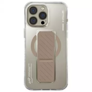 Skinarma Axon Case iPhone 16 Pro Max 6.9 tolli magnetlaadimise ja käepidemealusega šampanja