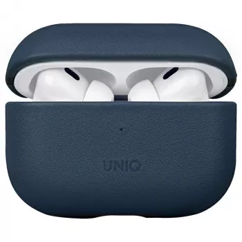 UNIQ Terra Case for AirPods Pro 2nd Gen (2022/2023) Genuine Leather - Space Blue