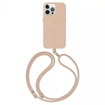 UNIQ Coehl Muse ümbris Apple iPhone 15 Pro 6.1-tollisele, magnetlaadimisega, Dusty Nude