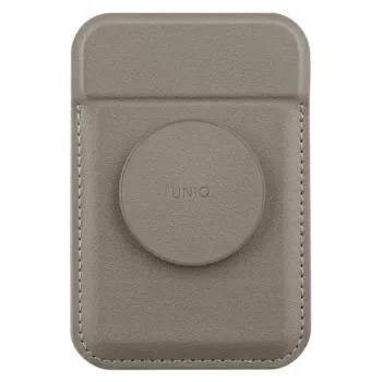 UNIQ Flixa Magnetiline Kaardirahakott Jalatoega Flint Grey MagSafe