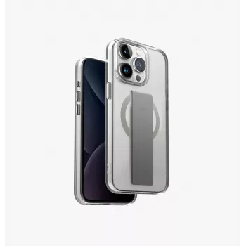 UNIQ Heldro Mag iPhone 15 Pro Max 6.7 inch MagClick Charging Case Black/Vapour Smoke