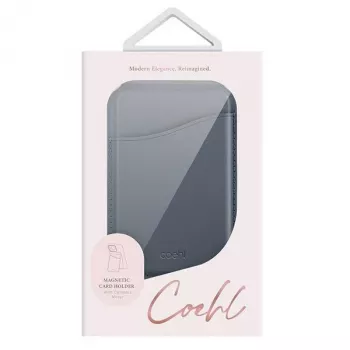 UNIQ Coehl Esme Magnetiline rahakott peegli ja alusega Apple iPhone 15 Pro Maxile, safiirsinine