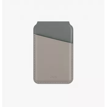UNIQ Lyden DS Magnetic Wallet with RFID and Phone Stand Ivory/Lichen Green